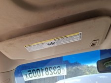 2011 Chevy Avalanche Left Driver Sun Visor Tan Lighted Oem 268-02036l