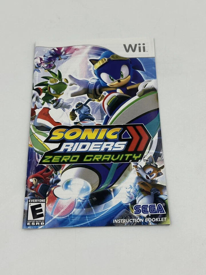Sonic Riders Zero Gravity Nintendo Wii Juego Completo CIB Probado Sega Hecho en EE. UU. Foto 4 de 4