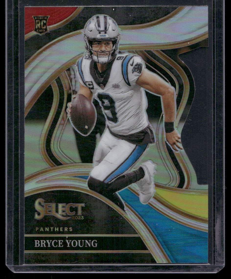 2023 Panini Select #291 Bryce Young Red and Yellow Prizms Die Cuts