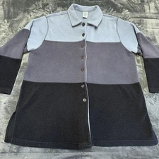 Just My Size Jacket Women's 2X 18w-20w Sweatshirt Shacket Top Button Down Hiking