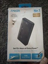 Anker Power Bank 20,000 15W, 2 Port Portable Power Bank - Black Nib