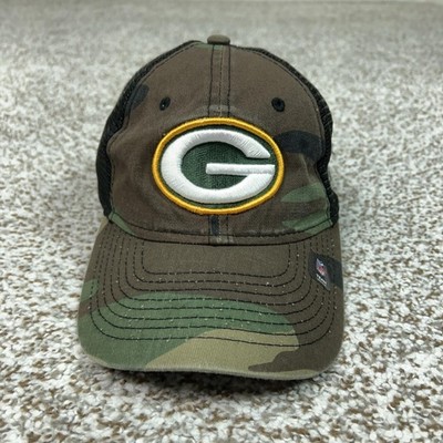 Green Bay Packers Hat Cap Snap Back Boys One Size Camo NFL