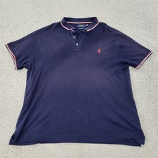 Polo Ralph Lauren Mens XL Blue Custom Slim Fit PRL Pony Embroidery Shirt