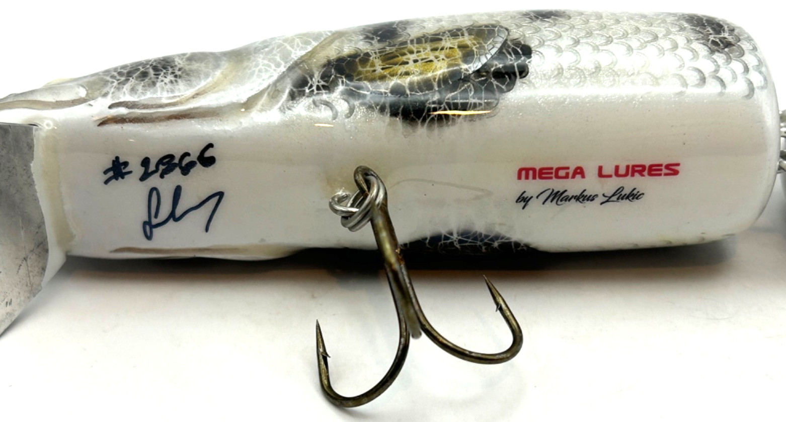 Mega Lures Mega Walleye Swimbait Musky Lure Walleye Silver Markus Lukic #2866 - Image 4