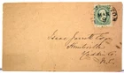 1860s CONFEDERATE CIVIL WAR COVER WITH 10 CENT CONFEDERATE STAMP CSA #11-AD