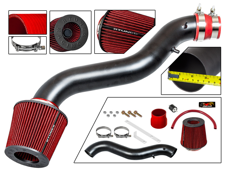 RTunes V2 For 1990-1993 Acura Integra 1.7L/1.8L Short Ram Air Intake Kit +Filter