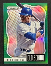 2021 Panini Green Prizm Ken Griffey Jr. #OS-2 Old School Seattle Mariners 