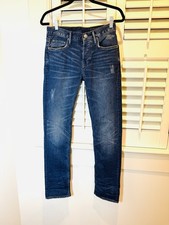 Allsaints Iggy Fit Jeans Iggy Size W28 Men Button Fly 32” Blue Denim