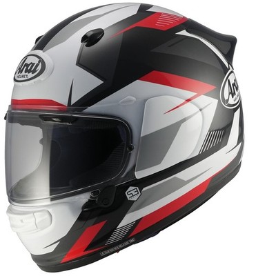 Arai Quantic Supra Motorradhelm (Schwarz/Weiß/Rot) Gr: S (55)