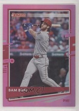 2020 Panini Donruss Nickname Variation Holo Pink Bryce Harper (Bam Bam) #193 9o3