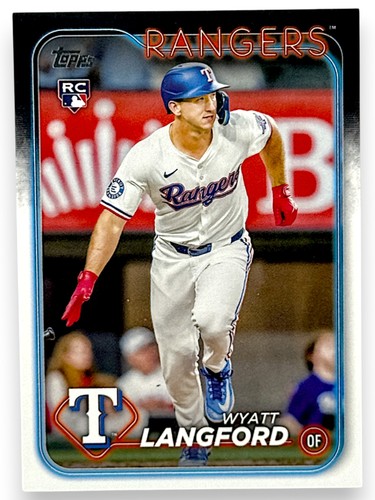 2024 Topps #700c Wyatt Langford Image Variation Rookie Texas Rangers - Picture 1 of 2