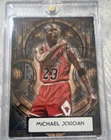 Michael Jordan SG-13 Chicago Bulls NBA Basketball Sports , Stained Glass Card