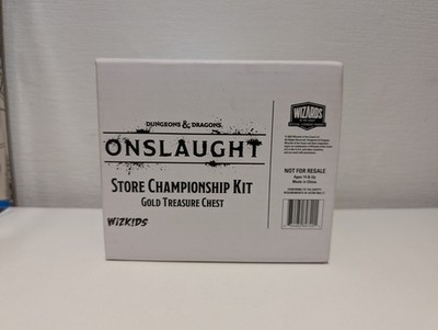Dungeons & Dragons Onslaught Store Championship Kit Gold Schatztruhe NEU Karte