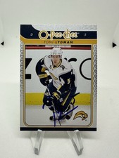 Toni Lydman Signed Autograph 2009-10 O-Pee-Chee Card #702 Buffalo Sabres Flames