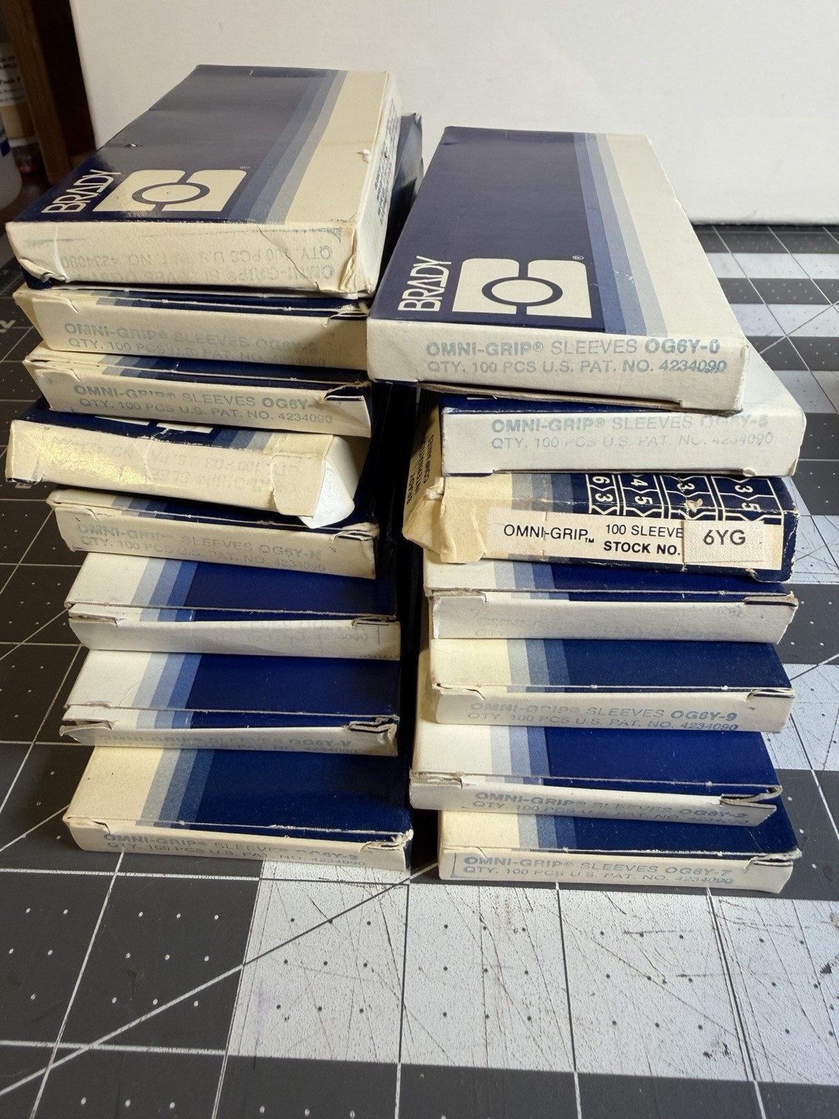 Lot of 14 Brady Omni-Grip wire marking sleeves! Read