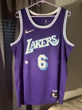 Nike LeBron James 75th City Edition Los Angeles Lakers Jersey Size Medium
