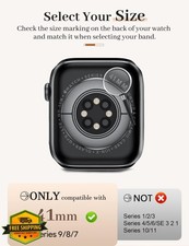 Newlibery 41mm Silver PC Case for Apple Watch Series 7/8/9 Screen Protector