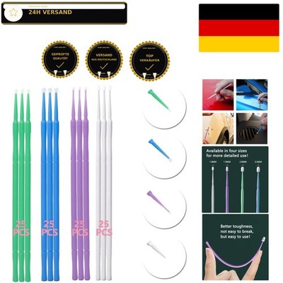 Pinsel Für Autolack,Lacktupfer Auto 100Er Lackpinsel Fein Lack Tupfer, Präzision