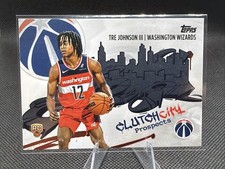 2025-26 Topps - Clutch City Prospects Tre Johnson #CC-6 (RC) Wizards