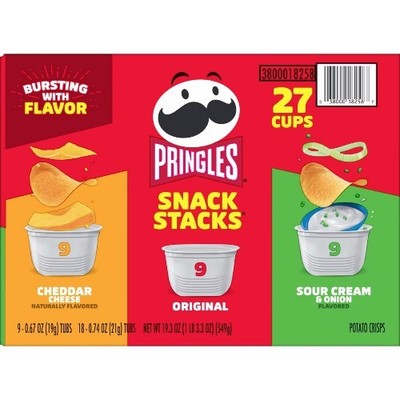 Pringles Snack Stacks 3 Flavors Variety Pack