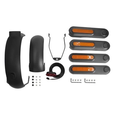 For Xiaomi 4 Ultra E-Scooter Rear Fender Mud Guard & Taillight Set Upgrade Parts
