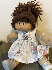 DOLLS CLOTHES Compatible 18” Vintage CABBAGE PATCH DOLL  DRESS, Bag,handmade