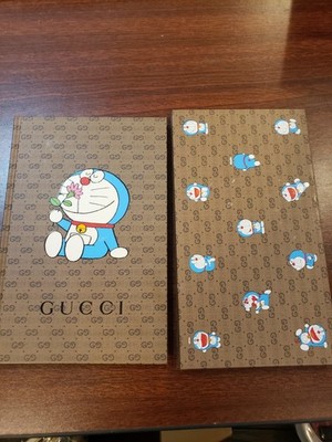 Gucci X Doraemon Paper Notepad and stationary Limited Edition