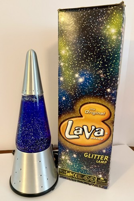 #ad #ad LAVA LAMP 2002 Lava motion Glitter Wizard Purple Liquid Silver Base ICON 🔥 $260.00