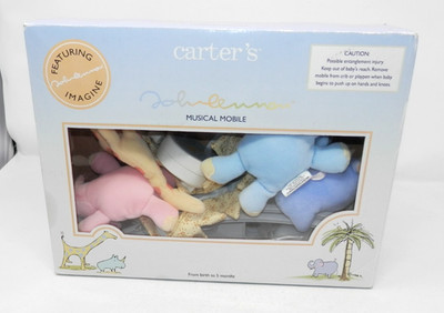 Carters John Lennon Musical Crib Mobile   Animal Parade Plays Imagine Complete