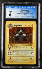 first edition magneton pokemon card PSA 8 NM - MT This attack does 10 damage to that Pokmon Base Set PSA 9 vs