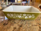 Vintage 1970s Pyrex Spring Blossom Crazy Daisy 0503 1 1/2 QT Dish