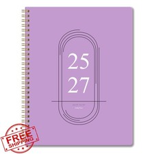 Purple 2 Year Monthly Planner 2026-2027 A4 Cardboard Cover