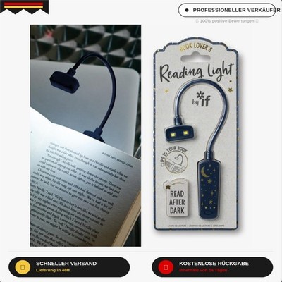 Book Lover's Reading Light - Moon & Stars