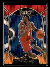 Tyrese Maxey 2020-21 Panini Select Concourse Red White Orange Flash RC [jm149