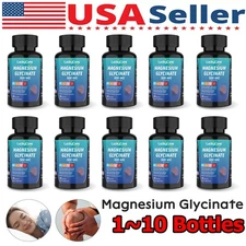 Magnesium Glycinate 500mg 60 Capsules for Calm, Stress, Sleep, Leg Cramp, Heart