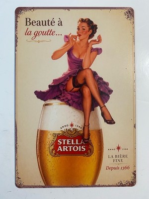 Stella Artois Beer Sign - La Biere Fine - Anheuser Busch - Belgium Pilsner