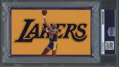 Kareem Abdul-Jabbar signed Cut 3x5 Custom Card PSA DNA Slab Lakers