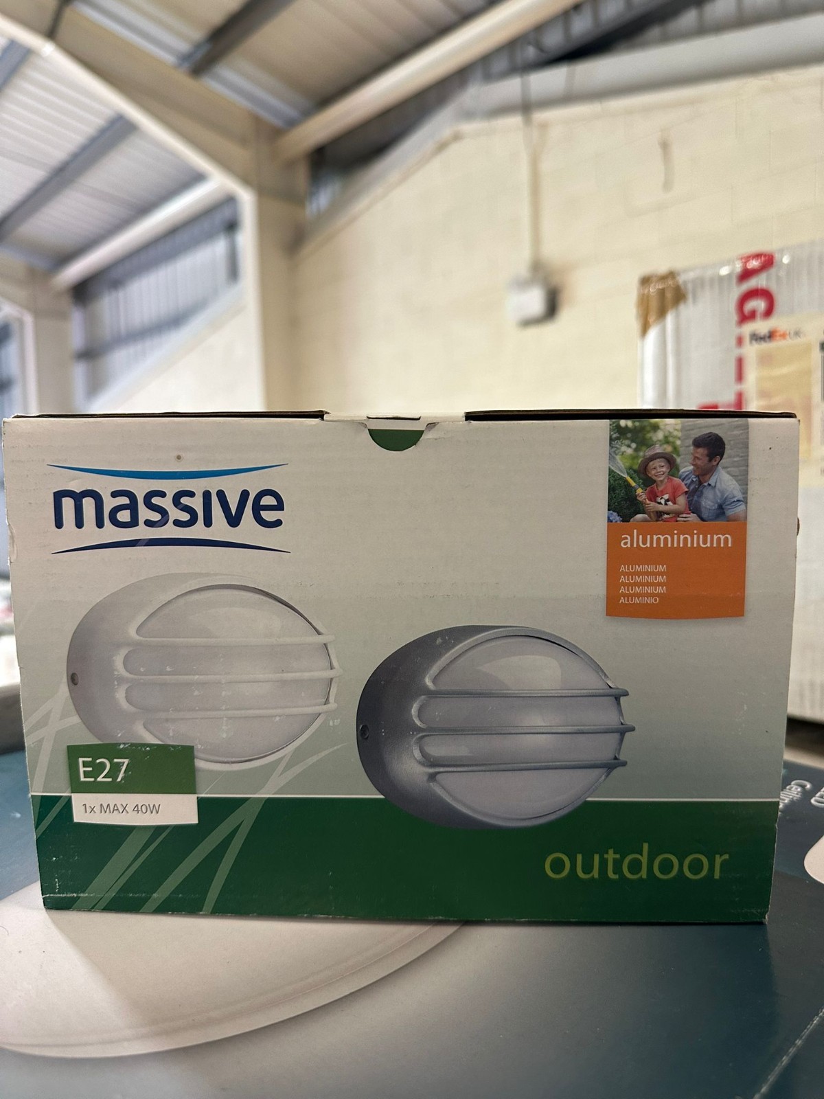Phillips Cleveland Outdoor Aluminium E27 Max 40w (Lamp not Incl)