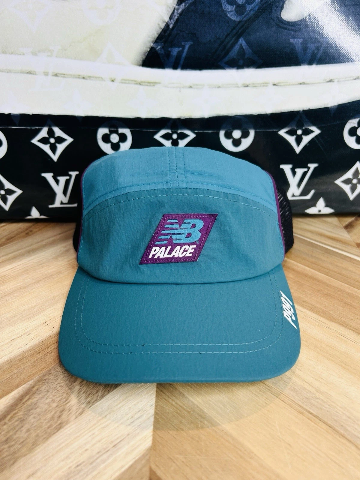 Chapeau Palace x New Balance 991 réglable violet sarcelle rare épuisé