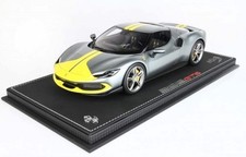 BBR Ferrari 296 GTS Assetto Fiorano Gray Corburn 1:18 Scale Diecast Model Car