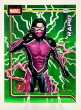 2026 Topps Chrome Marvel Storm’s Green Lightning Refractor /99 Rapid #143