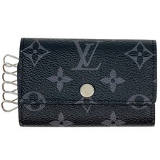Louis Vuitton Multicles6 Key Case Monogram Eclipse Noir Black M82603 Women