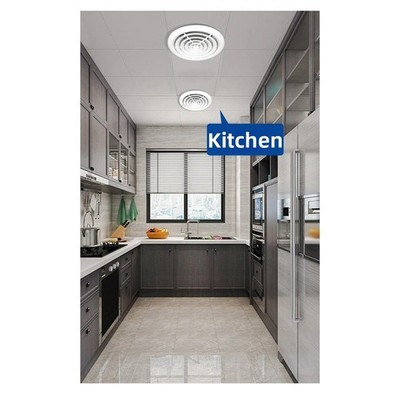 ABS Fastener Round Vent Grille For Ventilation System With Dust Filter Mesh