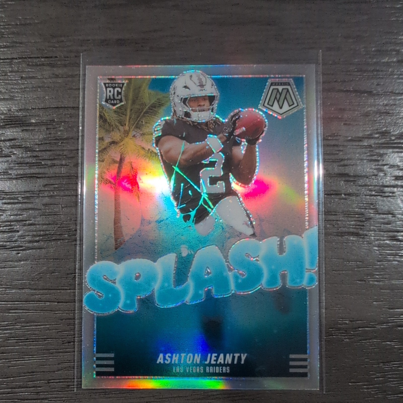 2025 Panini Mosaic - Splash Mosaic Ashton Jeanty #14 Silver Prizm (RC)