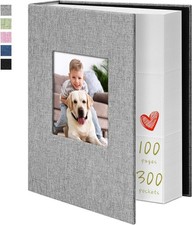 Photo Album 4X6 300 Pockets Photo Albums with Linen Cover Picture Albums for Fam