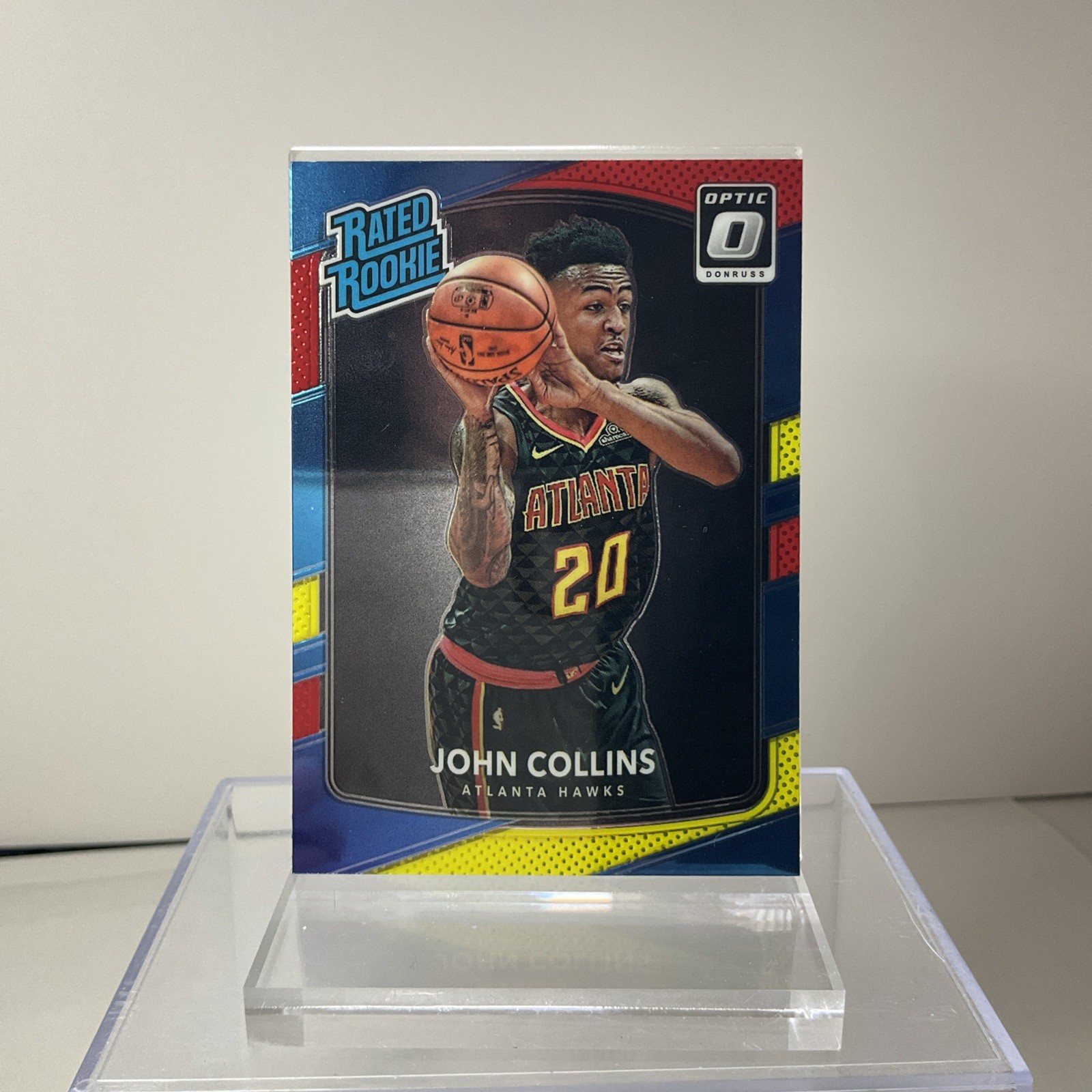2017-18 Panini Donruss Optic - Rated Rookie  Red & Yellow #182 John Collins (RC)