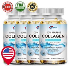 Marine Collagen Capsules,Hydrolysed Type I Collagen Peptides For Skin Hair Nails
