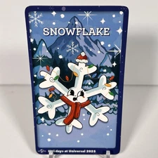 Universal Holidays 2025 Showdown Card Snowflake Christmas