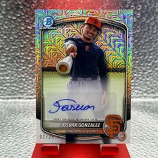 2025 Bowman Chrome Mega Box #BCP-153 Josuar Gonzalez Image Variation Auto /25