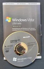 Microsoft Windows Vista Ultimate DVD w/ Product Key  32-bit - Promotional Disc